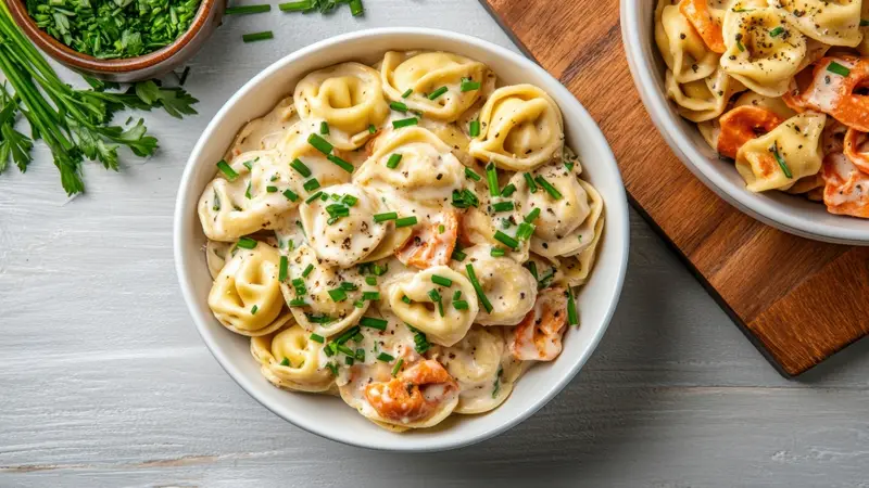 Chilled Tortellini Romesco